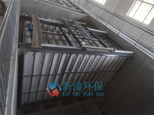 不銹鋼框架側(cè)向流A型斜板填料案例